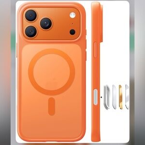 iPhone 17 PRO Case Slim MagSafe Compatible Military Grade Drop Protection-ORANGE